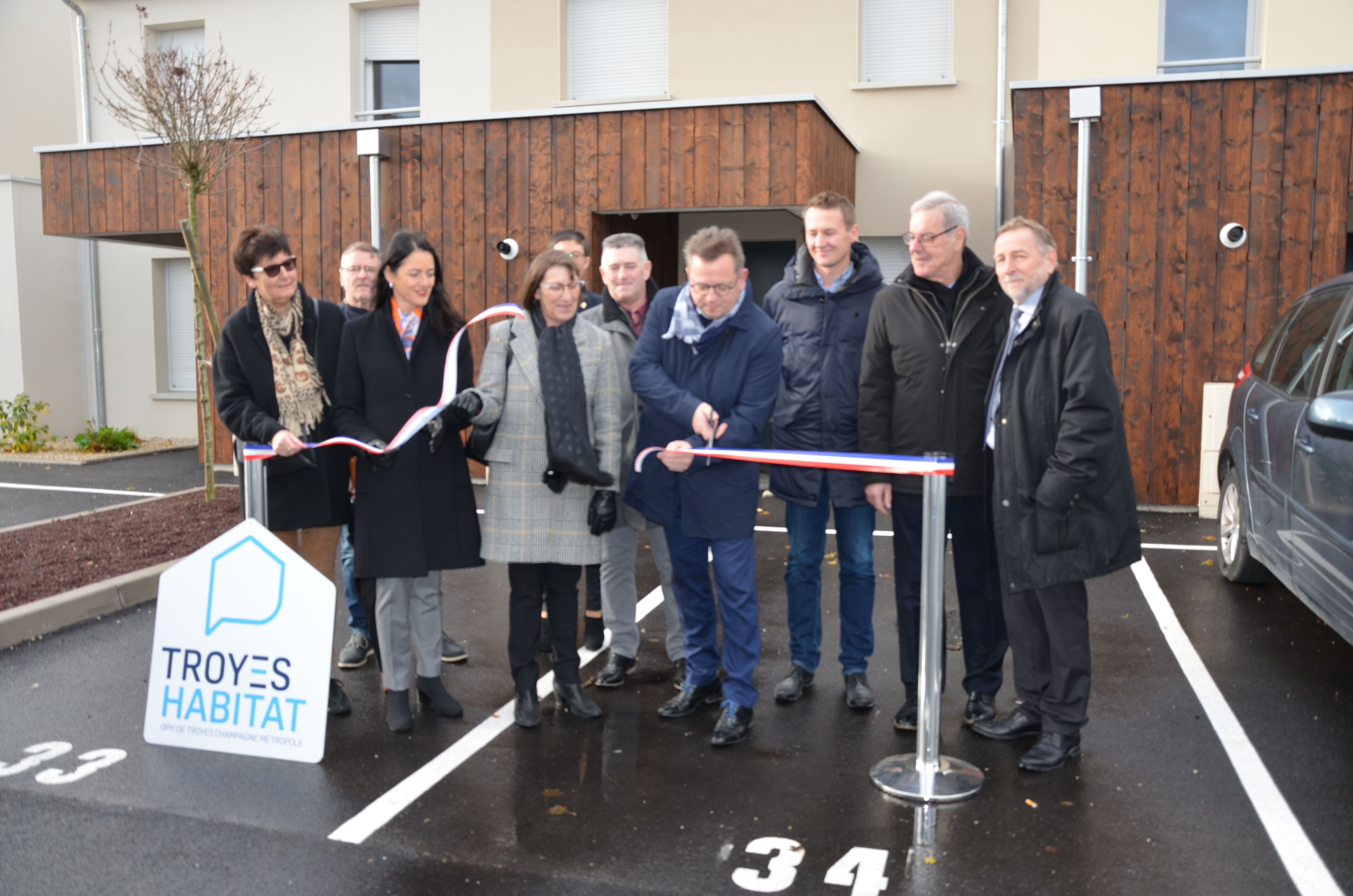 Inauguration des logements Troyes habitat rue du poirier st jean -bucheres